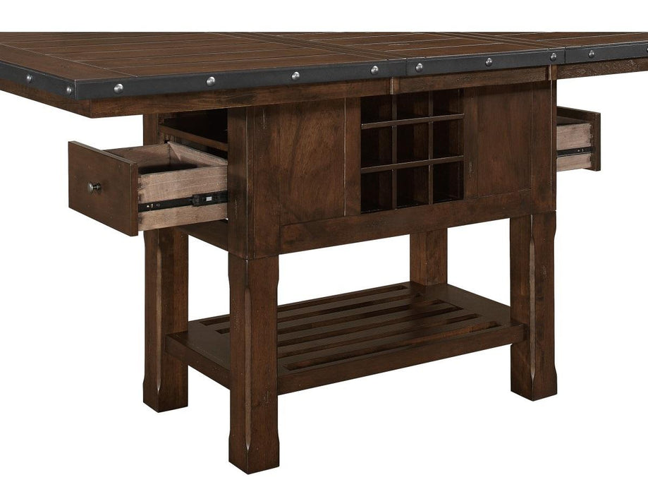 Schleiger Counter Height Dining Table in Dark Brown 5400-36XL*