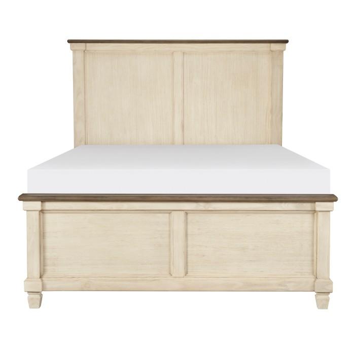 Weaver King Panel Bed in Antique White 1626K-1EK* image