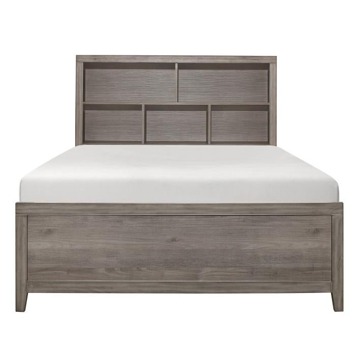 Woodrow Queen Platform Bed in Gray 2042NB-1*