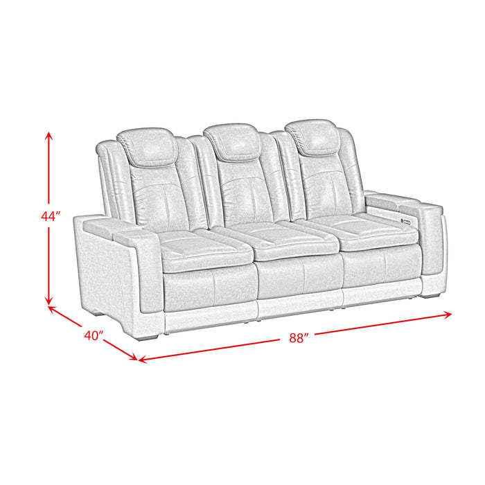 Lantana 2PC Living Room Set in Rocky Cement/Charcoal-Sofa & Loveseat