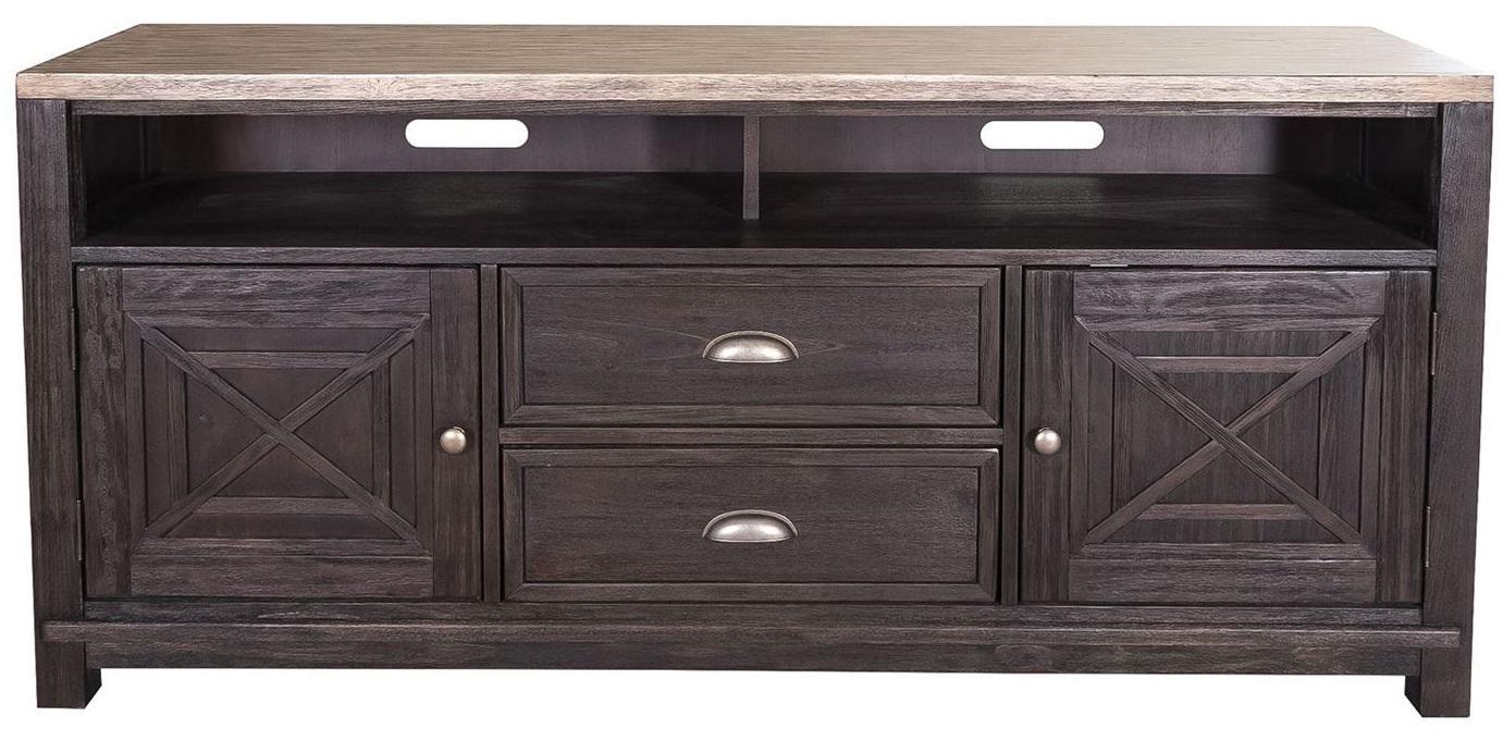 Liberty Heatherbrook 66" TV Console in Charcoal & Ash image