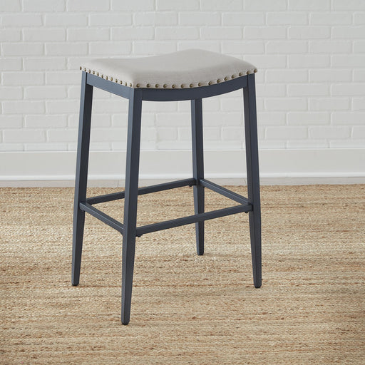 Vintage Series Backless Uph Barstool- Navy image