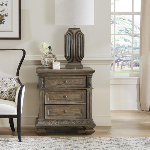 Carlisle Court 3 Drawer Nightstand with Charging Station image