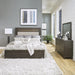 Modern Mix King Uph Bed, Dresser & Mirror image