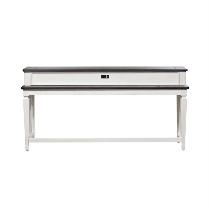 Liberty Allyson Park Console Bar Table in Wirebrushed White image