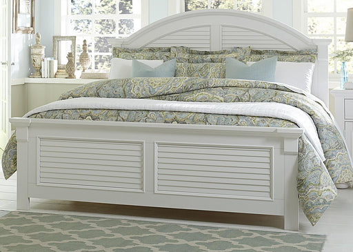 Liberty Furniture Summer House King Panel Bed in Oyster White image