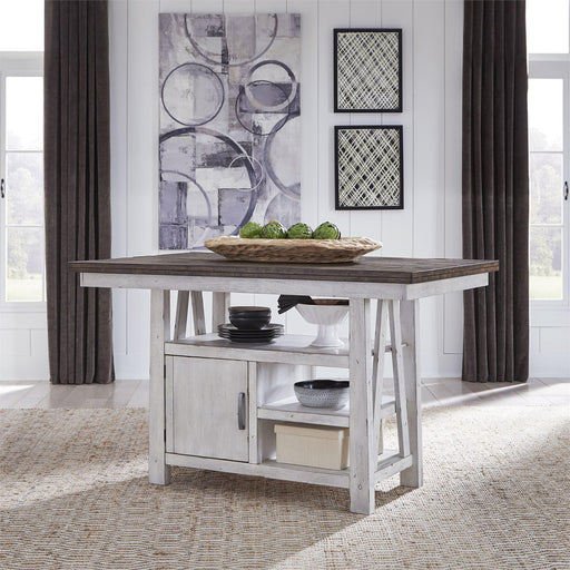 Liberty Furniture Farmhouse Gathering Table in White/Oak image