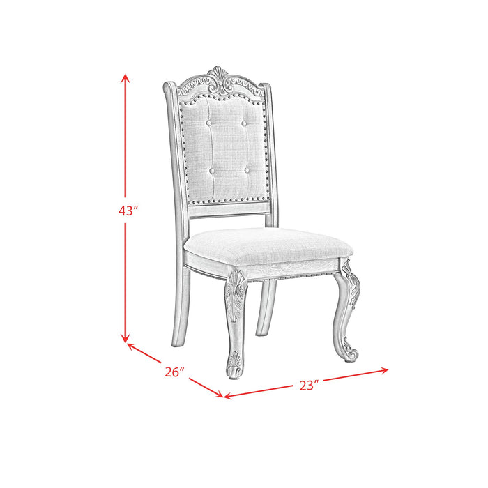 Madison Park Standard Height Dining Set in Walnut-Table and Four Chairs