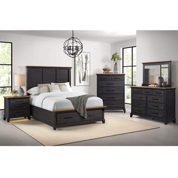 Montrose Chest in Espresso & Brown