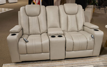 Elevate Edges Glider Reclining Loveseat with Console - Red Gate Home Furnishings (Ball Ground, GA)