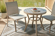 Mission Beach Outdoor Table and 2 Chairs - Red Gate Home Furnishings (Ball Ground, GA)