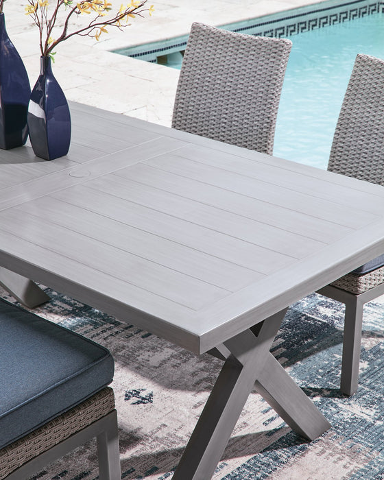 Half Moon Beach Outdoor Dining Table - Red Gate Home Furnishings (Ball Ground, GA)