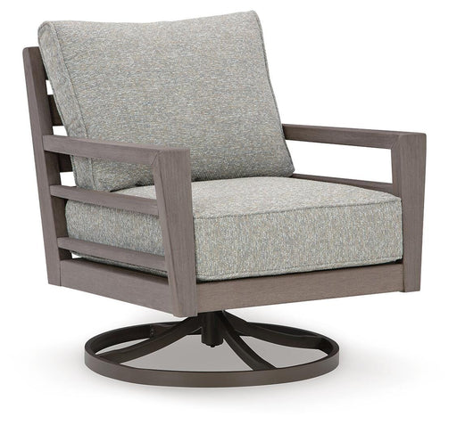 Hillside Barn Outdoor Swivel Lounge with Cushion - Red Gate Home Furnishings (Ball Ground, GA)