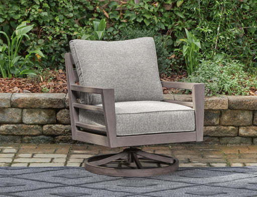 Hillside Barn Outdoor Swivel Lounge with Cushion - Red Gate Home Furnishings (Ball Ground, GA)