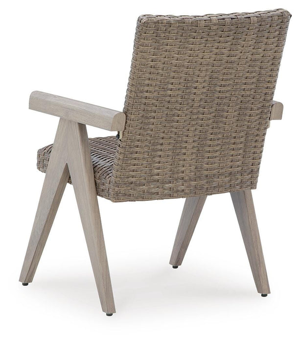 Cliff Trails Outdoor Arm Chair (Set of 2) - Red Gate Home Furnishings (Ball Ground, GA)