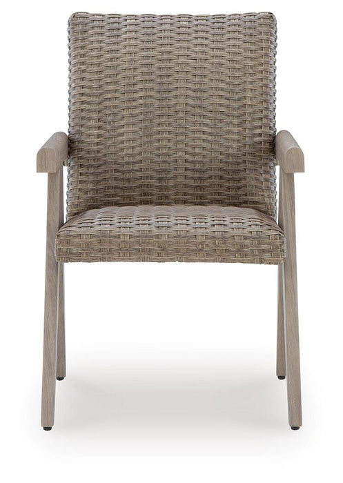 Cliff Trails Outdoor Arm Chair (Set of 2) - Red Gate Home Furnishings (Ball Ground, GA)