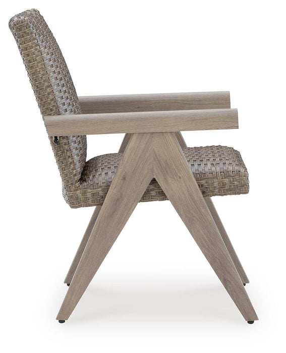 Cliff Trails Outdoor Arm Chair (Set of 2) - Red Gate Home Furnishings (Ball Ground, GA)