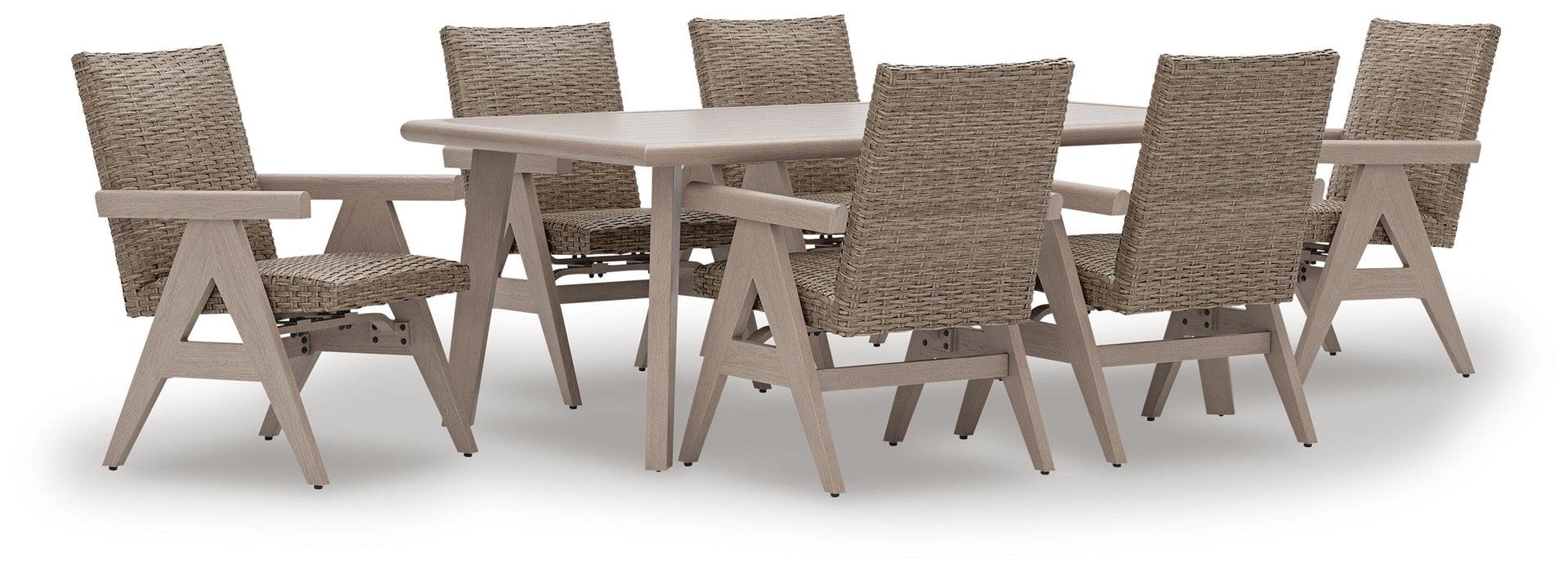 Cliff Trails Outdoor Dining Set - Red Gate Home Furnishings (Ball Ground, GA)