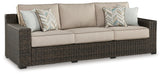 Coastline Bay Outdoor Sofa with Cushion - Red Gate Home Furnishings (Ball Ground, GA)