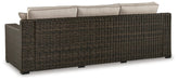 Coastline Bay Outdoor Sofa with Cushion - Red Gate Home Furnishings (Ball Ground, GA)