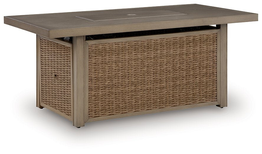 Laguna Heights Outdoor Fire Pit Table - Red Gate Home Furnishings (Ball Ground, GA)