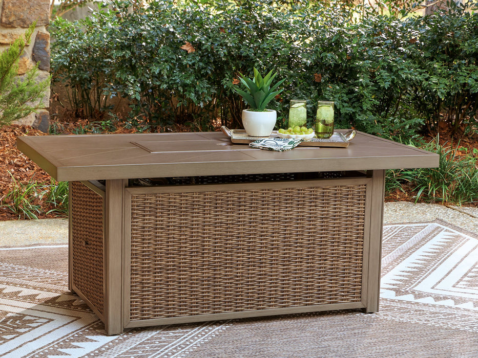 Laguna Heights Outdoor Fire Pit Table - Red Gate Home Furnishings (Ball Ground, GA)