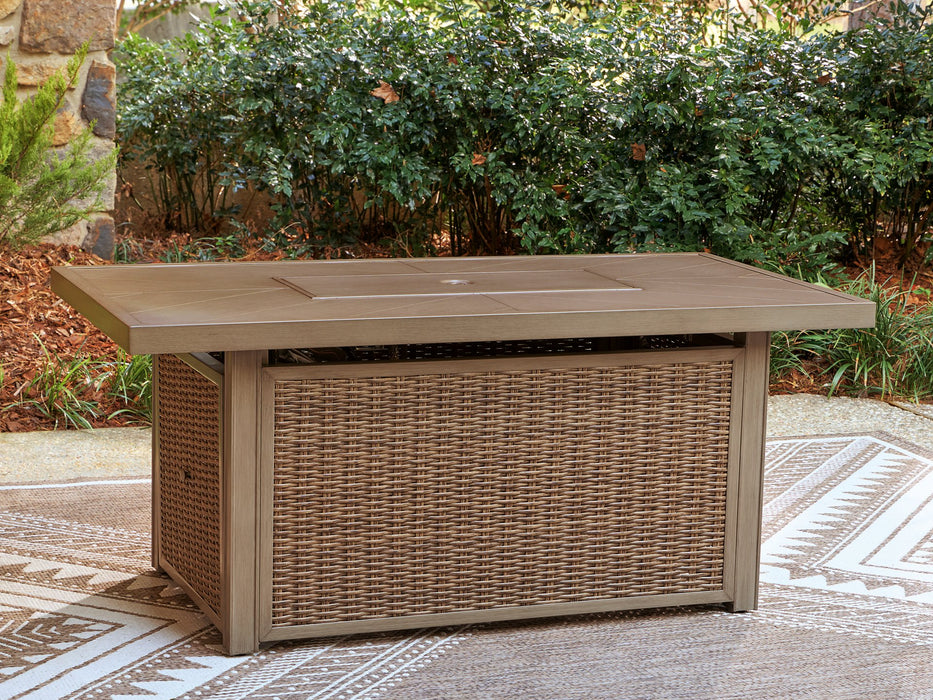 Laguna Heights Outdoor Fire Pit Table - Red Gate Home Furnishings (Ball Ground, GA)