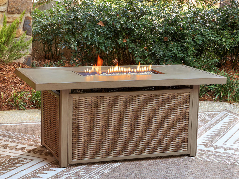 Laguna Heights Outdoor Fire Pit Table - Red Gate Home Furnishings (Ball Ground, GA)