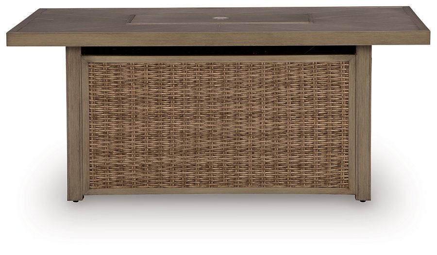 Laguna Heights Outdoor Fire Pit Table - Red Gate Home Furnishings (Ball Ground, GA)