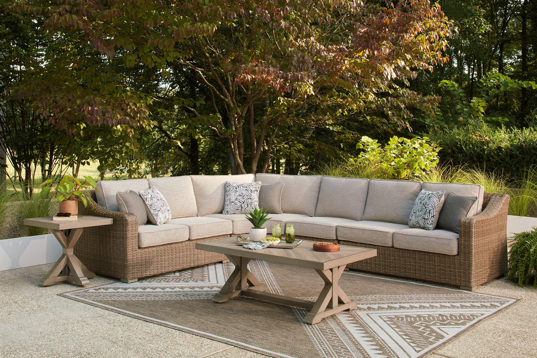 Laguna Heights Outdoor Sectional - Red Gate Home Furnishings (Ball Ground, GA)