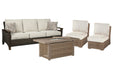 Beachcroft Outdoor Sofa, Lounge Chairs and Fire Pit - Red Gate Home Furnishings (Ball Ground, GA)