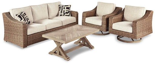 Beachcroft Outdoor Conversation Set - Red Gate Home Furnishings (Ball Ground, GA)