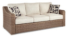 Beachcroft Outdoor Sofa, Lounge Chairs and Fire Pit - Red Gate Home Furnishings (Ball Ground, GA)