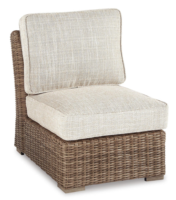 Beachcroft Outdoor Sofa, Lounge Chairs and Fire Pit - Red Gate Home Furnishings (Ball Ground, GA)