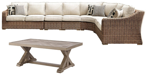 Beachcroft Outdoor Seating Set - Red Gate Home Furnishings (Ball Ground, GA)