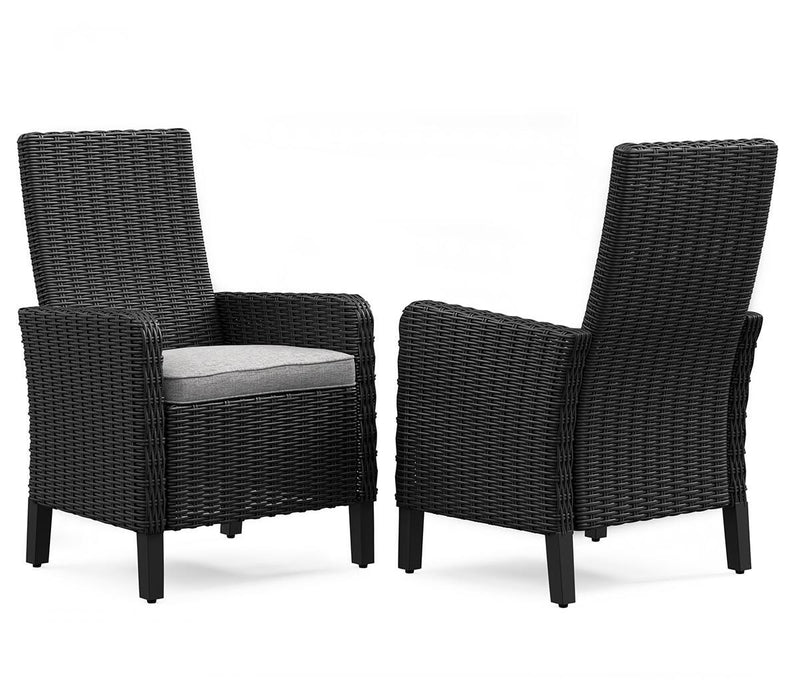 Beachcroft Outdoor Arm Chair with Cushion (Set of 2) - Red Gate Home Furnishings (Ball Ground, GA)