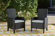 Beachcroft Outdoor Arm Chair with Cushion (Set of 2) - Red Gate Home Furnishings (Ball Ground, GA)