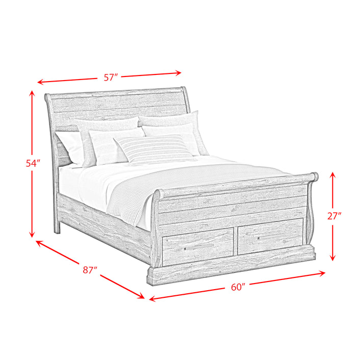 Park Ridge Sleigh Storage Bedroom Set