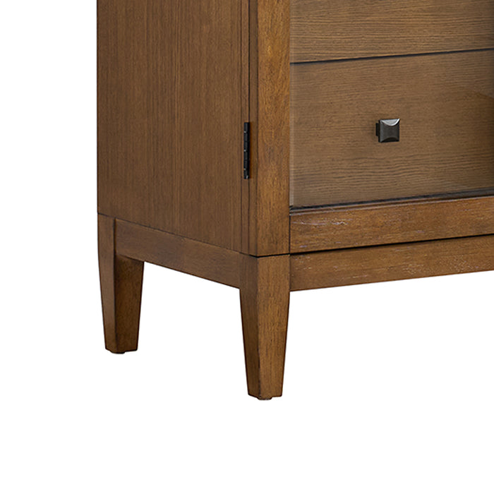 Portico Display Cabinet in Brown Oak