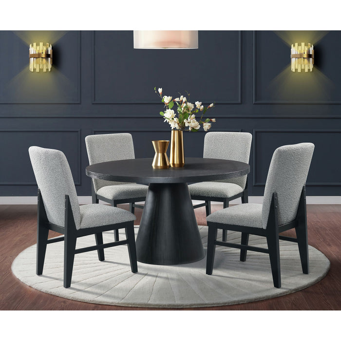 Portland Round Dining Table in Black