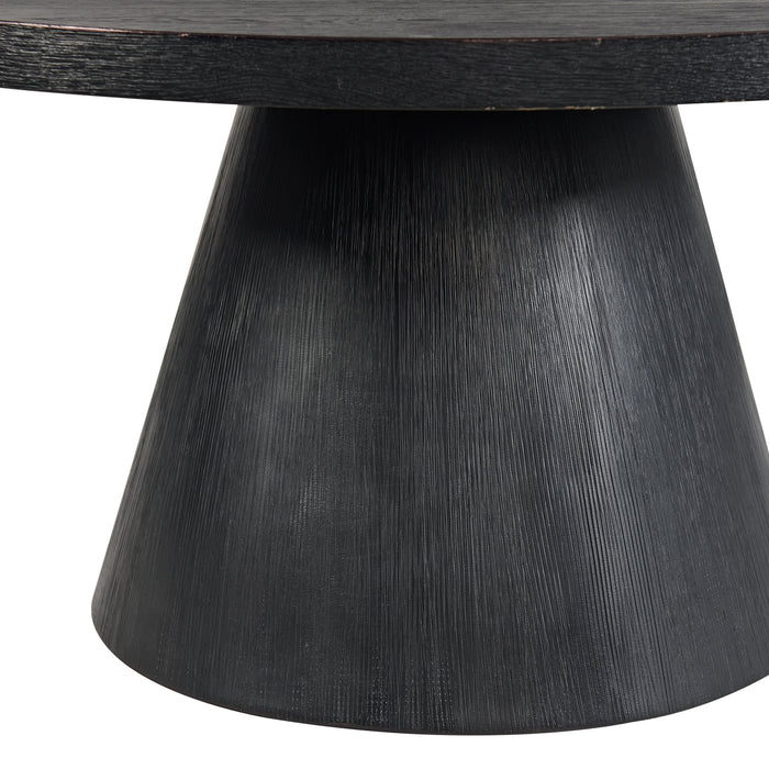 Portland 2PC Occasional Table Set in Black-Coffee Table & End Table