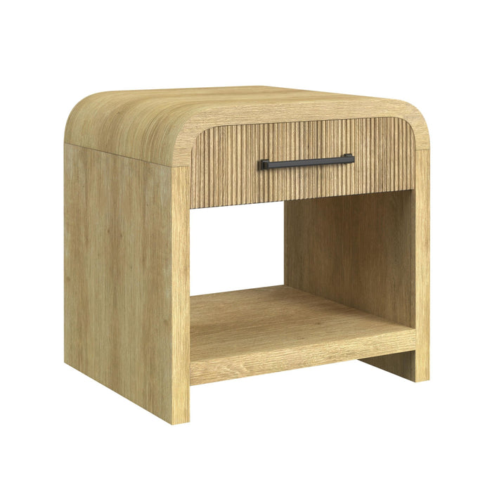 Ridgemont 2PC Occasional Table Set in Natural-Coffee Table & End Table