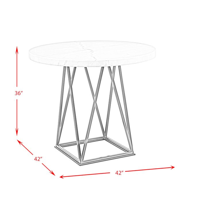 Riko 5PC Counter Height Dining Set-Table and Four Chairs