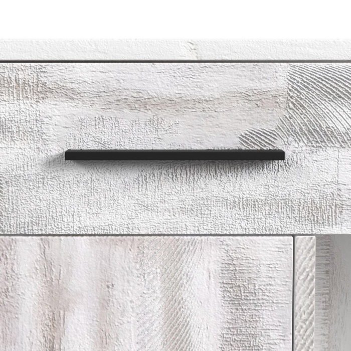 Rogen Rustic Buffet & Hutch with LED in Rustic White
