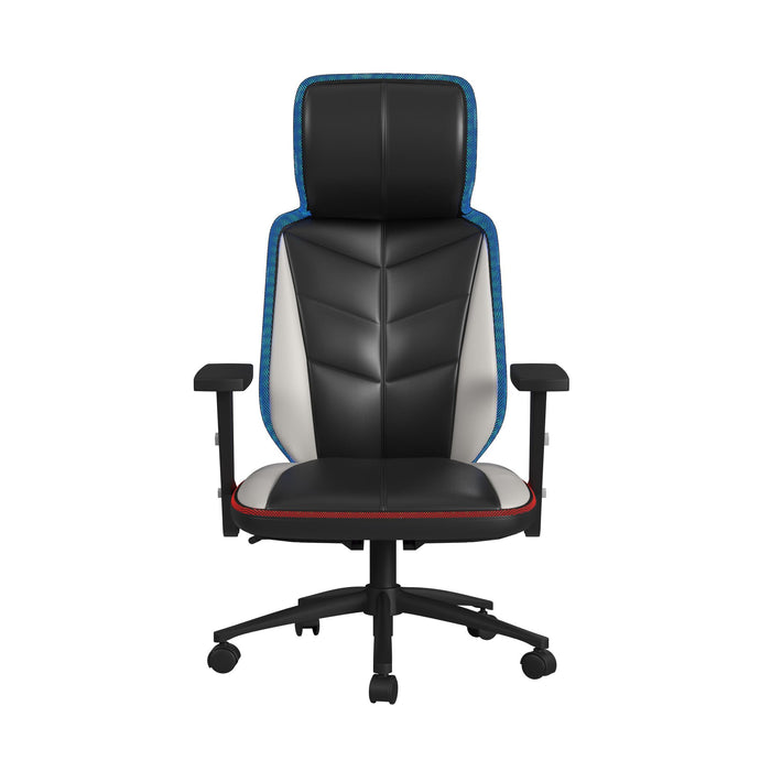 Rollins Gaming Chair with LED and Speaker in Black and Khaki - 3A Packing