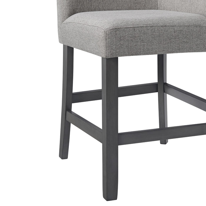 Seneca Counter Height Dining Set in Brown-Table and Four Chairs