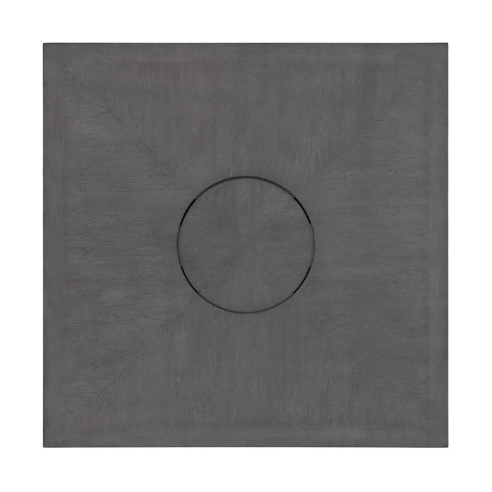 Seneca Square Counter Table with Lazy Susan in Grey