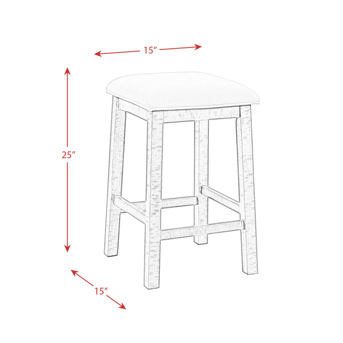 Stone Occasional Bar Table Single Pack Gray Finish (Table + Three Stools)
