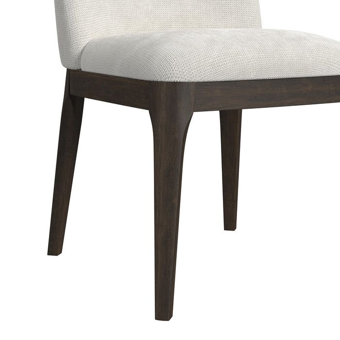 Sylvie 5PC Standard Height Dining Set in Dark Brown-Round Table and Four Chairs