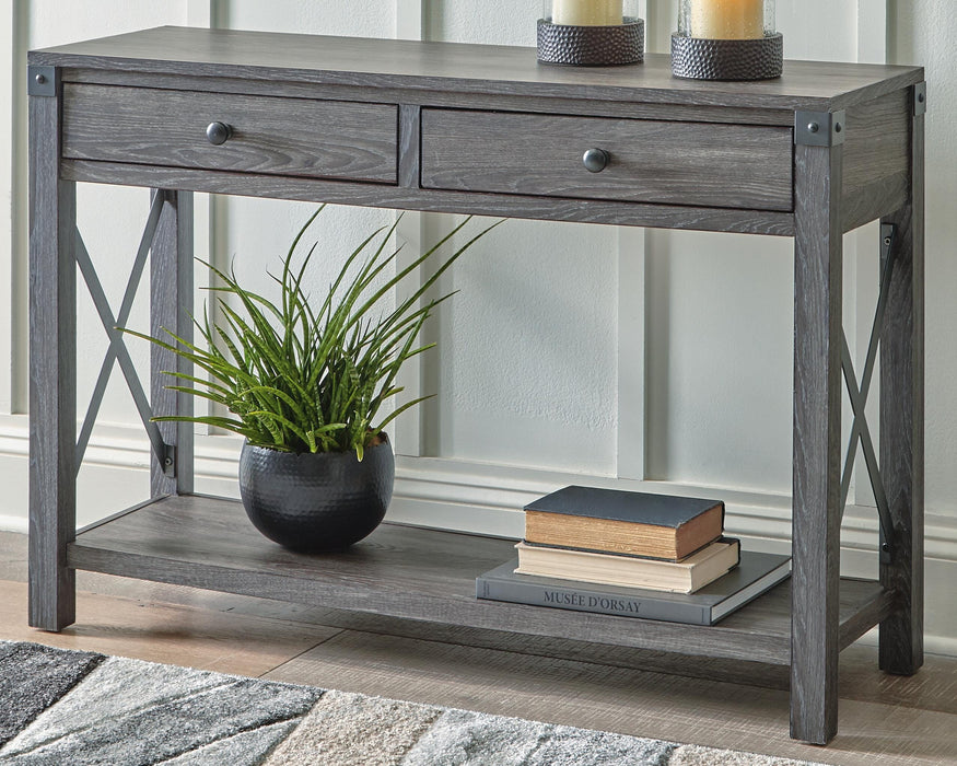 Freedan Sofa/Console Table - Red Gate Home Furnishings (Ball Ground, GA)